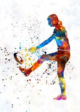 womens rugby watercolor