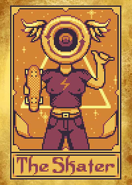 The Skater Pixel tarot