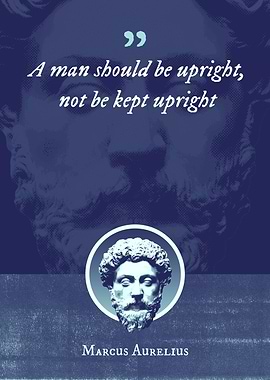 A man should be upright