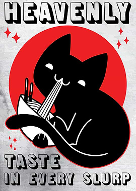 Japanese Ramen Cat