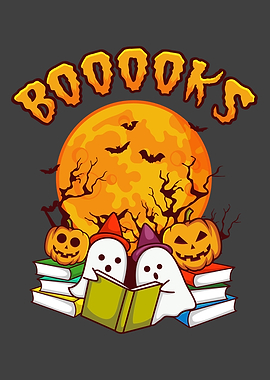 Booooks Funny Halloween