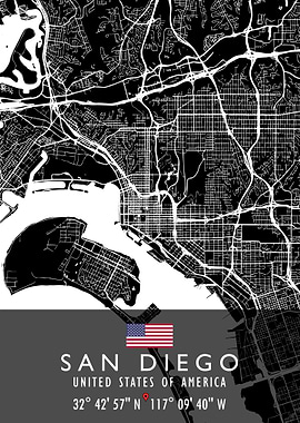 SAN DIEGO MAP USA