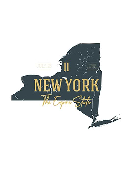 New York State Map USA