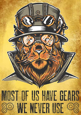 Brave Steampunk Lion