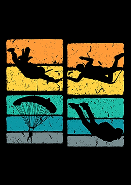 Vintage Fallschirmspringen