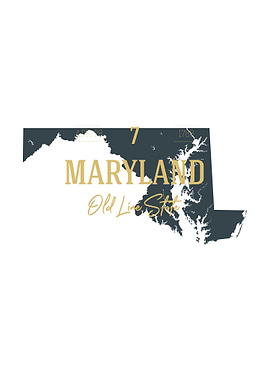 Maryland State Map USA