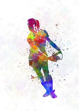 Female rugby player