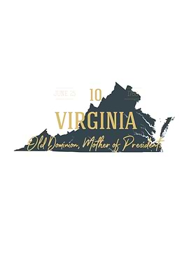 Virginia State Map USA