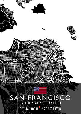 SAN FRANCISCO MAP USA