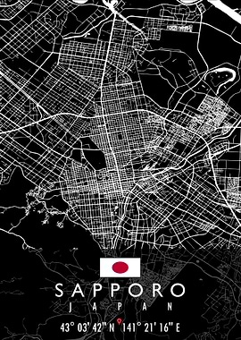 SAPPORO MAP JAPAN