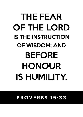 Proverbs 15 33