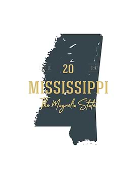 Mississippi State Map USA