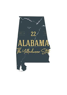Alabama State Map USA