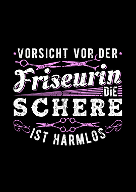 Friseurin Schere Friseur