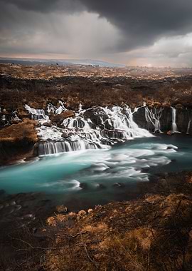 Hraunfossar waterfall