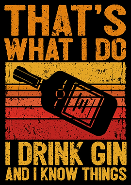 Gin lover drinker funny
