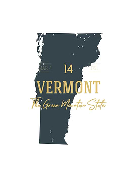 Vermont State Map USA
