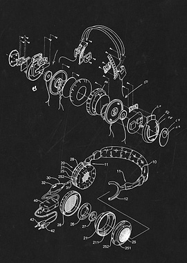 Headphones blueprint