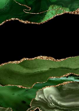Green Gold Agate Textur 16