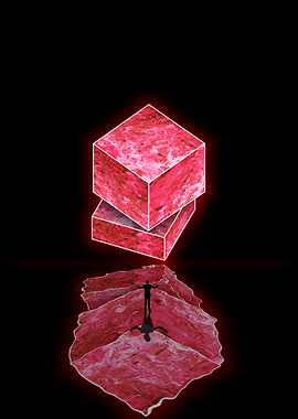 The red cube