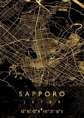 SAPPORO MAP JAPAN