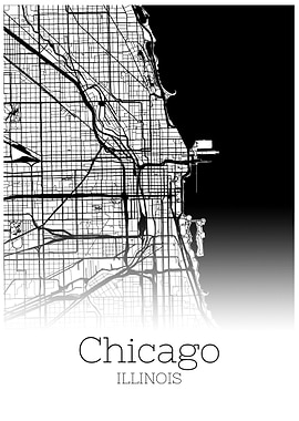 Chicago City Map USA