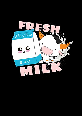 Fresh Milk Kawaii Cow Milk