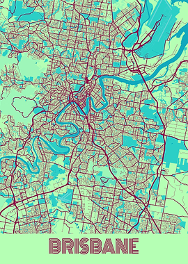 Brisbane Map Australia