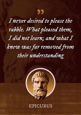 I never desired to please