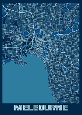 Melbourne City Map