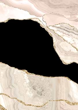 Ivory Gold Agate Textur 01