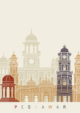Peshawar skyline