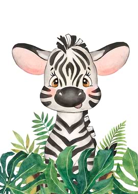 Cute Zebra Animal