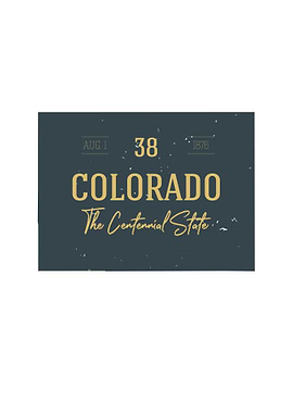 Colorado State Map USA