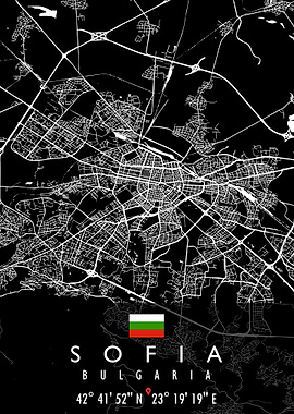 SOFIA MAP BULGARIA