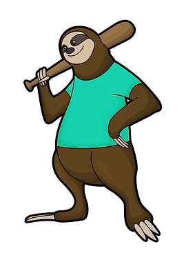 Sloth Baseball Sports