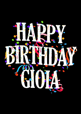 Happy Birthday Gioia