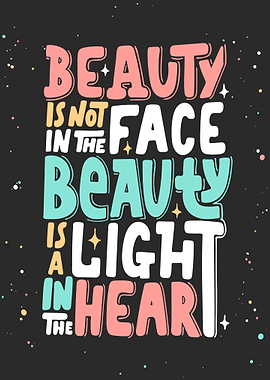 Beauty is not in the face