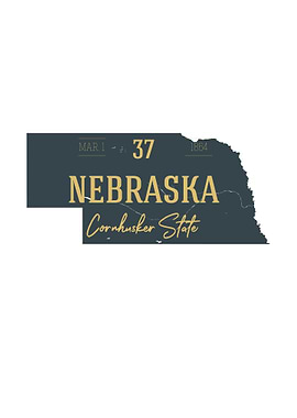 Nebraska State Map USA