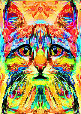 Cat Colorful 2