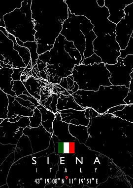 SIENA MAP ITALY