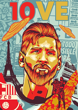 10VE La Pulga Stencil Art