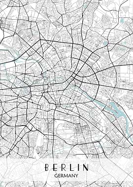 Berlin City Map Germany