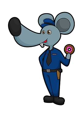 Mouse Police Donut