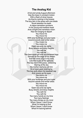 song lyrics illustration