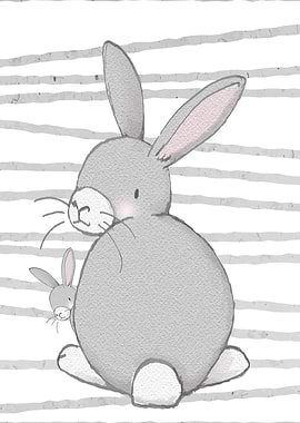 Rabbit Mom with Baby