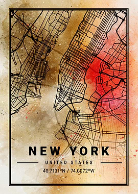 New York City Map USA
