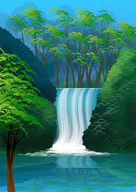 Waterfall Artwork