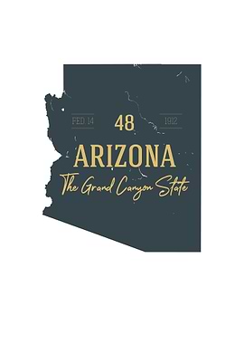 Arizona State Map USA