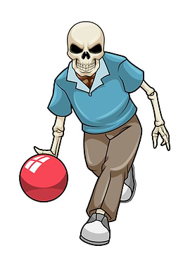 Skeleton Bowling Sports